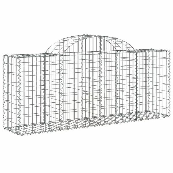 Vidaxl Gabionen Mit Hochbogen 15 Stk. 200x50x80/100cm Verzinktes Eisen günstig online kaufen