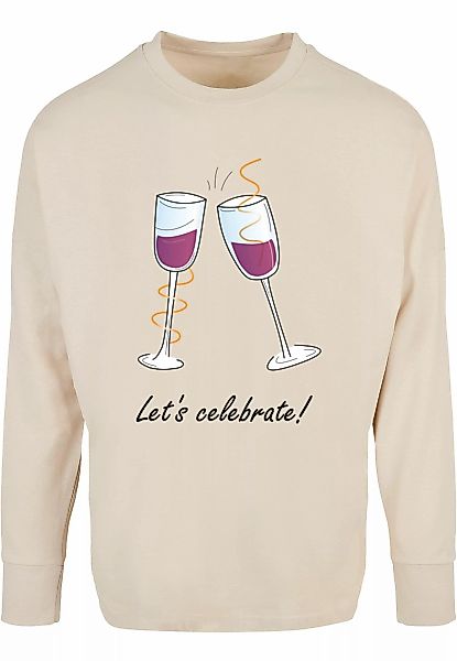 Merchcode Longsleeve "Merchcode Herren Lets celebrate Oversized Longsleeve" günstig online kaufen