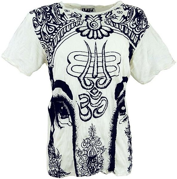 Guru-Shop T-Shirt Sure Herren T-Shirt Ganesh - weiß Festival, alternative B günstig online kaufen