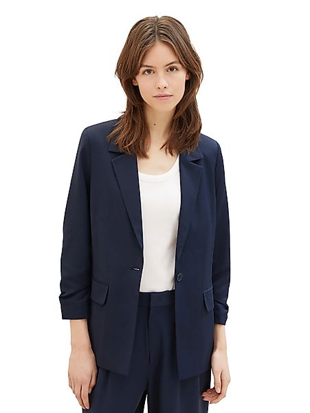 TOM TAILOR Denim Kurzblazer mit gerafften günstig online kaufen