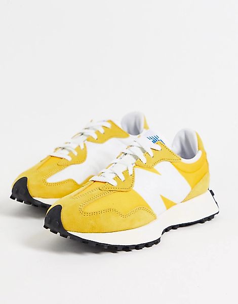 New Balance – 327 – Hochwertige Sneaker in Gelb und Weiß günstig online kaufen