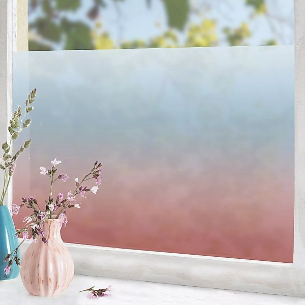 Fensterfolie Blau-Rosa Farbverlauf günstig online kaufen