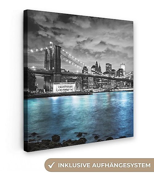 OneMillionCanvasses® Leinwandbild New York - Skyline - Stadt - Blau, Fotodr günstig online kaufen