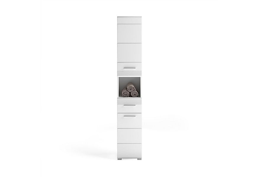 furnling Hochschrank Helsinki 1 Schublade, 2 Türen, 6 Fächer, Badschrank, B günstig online kaufen