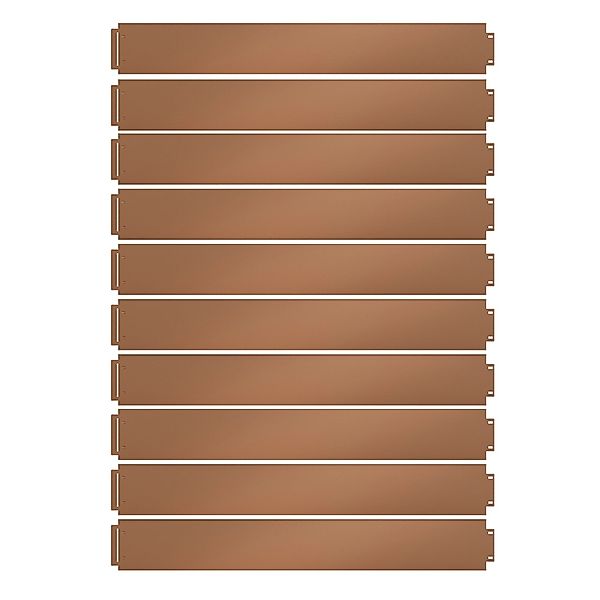 OK-Living Rasenkante Braun 100 x 14 cm 30 Meter günstig online kaufen