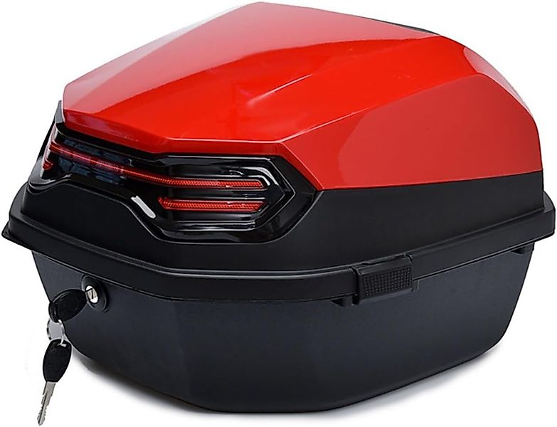 Bagtecs Kofferset Motorrad Topcase # BT11 45 Liter Universal rot günstig online kaufen