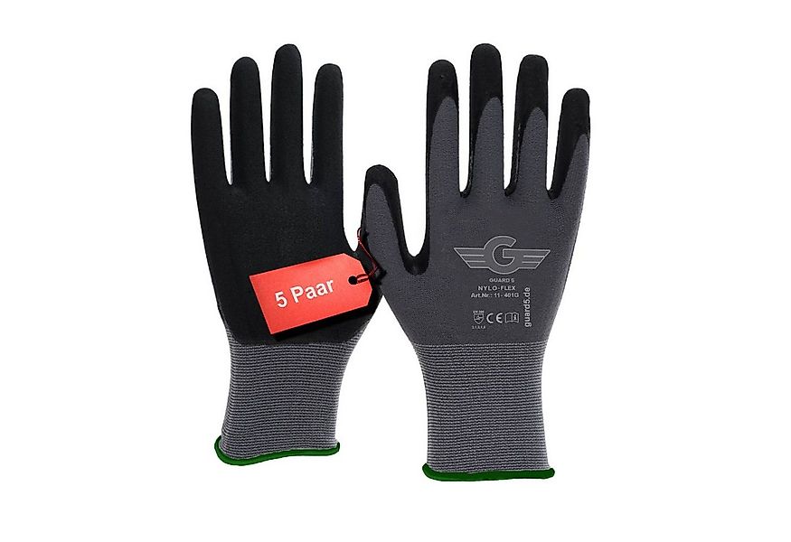 GUARD 5 Arbeitshandschuhe 5/12/24 Paar - geeignet für Bau, Montage, Gartena günstig online kaufen