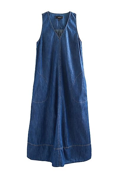 Next Maxikleid Denim-Maxikleid mit V-Ausschnitt aus günstig online kaufen