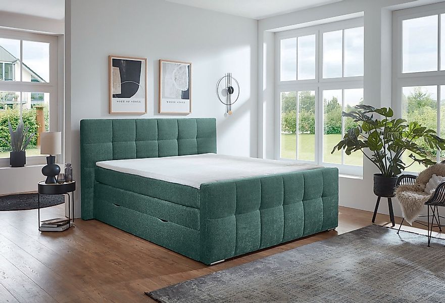 Places of Style Boxspringbett »Rosà«, H3/H3, H3/H4, H4/H4 möglich günstig online kaufen