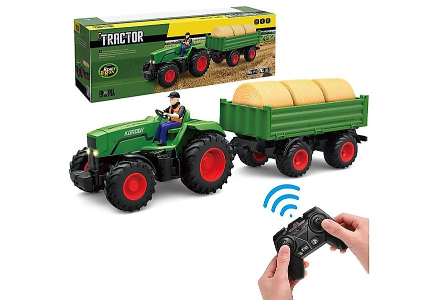Esun RC-Traktor RC-Traktor Ferngesteuerter Traktor Spielzeug ab 3 4 5 Jahre günstig online kaufen