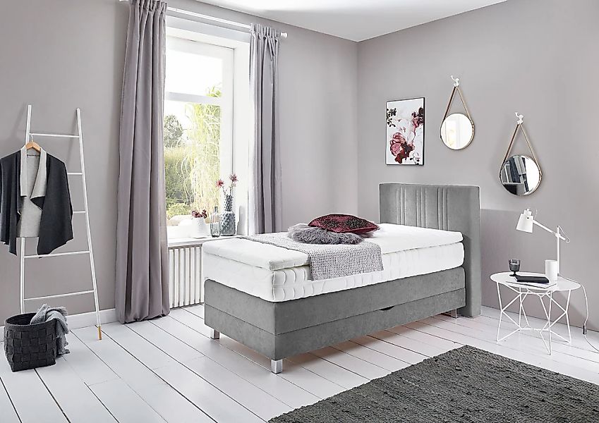 Westfalia Schlafkomfort Boxspringbett wahlweise mit Bettkasten und Topper günstig online kaufen