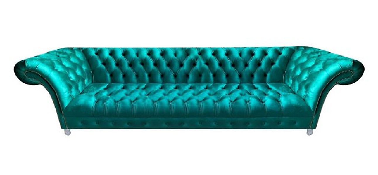 Xlmoebel Sofa Neues Viersitzer-Sitzmöbel Chesterfield-Stil aus Textil für d günstig online kaufen