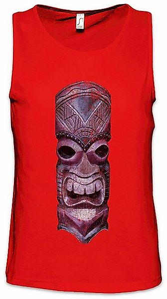 Urban Backwoods Tanktop Tiki Head III Ärmelloses T-Shirt Hawaii Hibiskus Bl günstig online kaufen