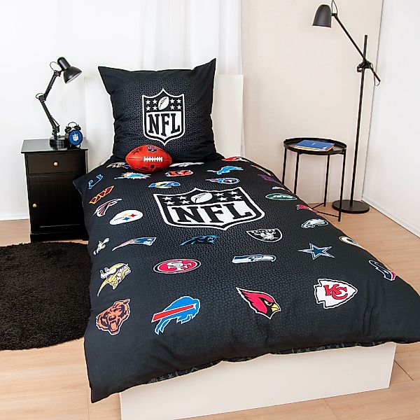 NFL Bettwäsche "NFL All Teams" 2 Stk. tlg. Wendemotiv günstig online kaufen