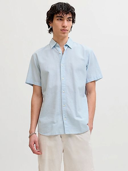 Jack & Jones Kurzarmhemd "JJEBREEZE LINEN BLEND SHIRT S/S SN" mit Leinen günstig online kaufen