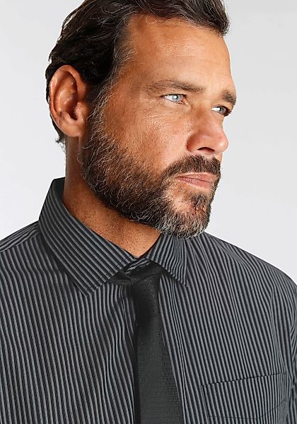 Man's World Langarmhemd mit passender Krawatte, Kentkragen, Brusttasche (Se günstig online kaufen