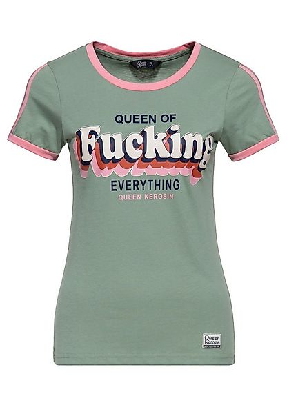 QueenKerosin Print-Shirt Queen Of Fucking Everything (1-tlg) im Retro-Desig günstig online kaufen