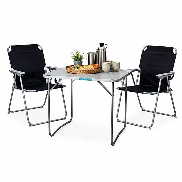 Mojawo XL 3teiliges Campingmöbel Set Alu mit Tragegriff Camping 80x60x68cm günstig online kaufen