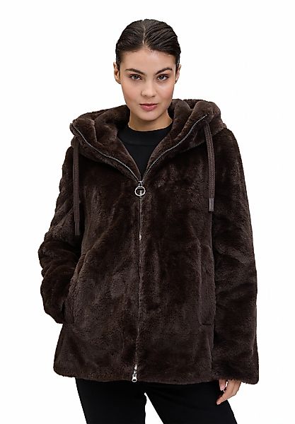 Betty Barclay Plüschjacke "Damen Plüschjacke mit Kapuze" mit Kapuze günstig online kaufen