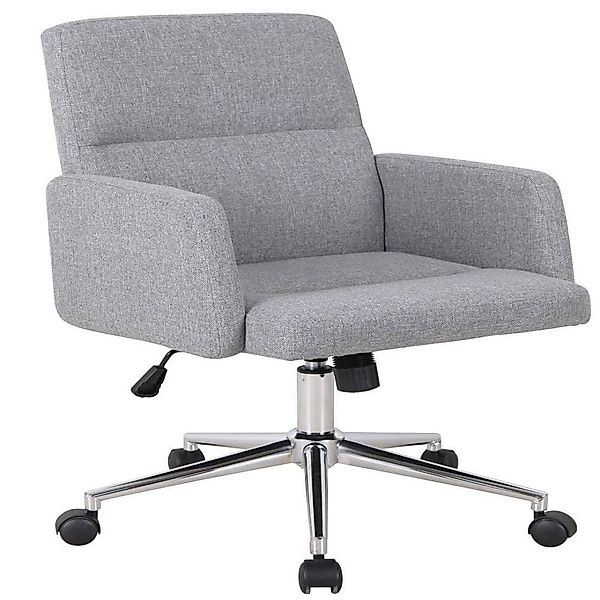 SixBros. Schreibtischstuhl Bürostuhl Grau Stoff CX1320L/8324 günstig online kaufen