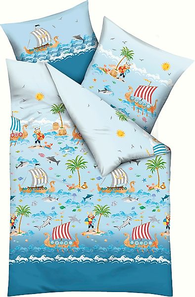 Kaeppel Kinderbettwäsche "Wikinger" 2 Stk. tlg. angenehm wärmend günstig online kaufen