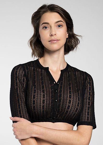 Spieth & Wensky Dirndlbluse Dirndlbluse - FANNAH - offweiß, schwarz günstig online kaufen