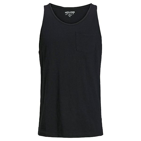 Jack & Jones Rundhalsshirt Große Größen Tanktop JORTAMPA schwarz Brusttasch günstig online kaufen