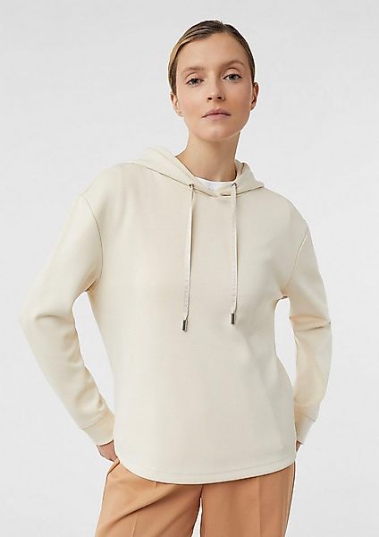 comma Sweatshirt Sweatshirt Scuba-Sweatshirt mit Kapuze günstig online kaufen