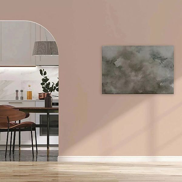 Bricoflor Aquarell Bild Abstrakt Grau Beige Wandbild In 120 X 80 Cm Für Woh günstig online kaufen