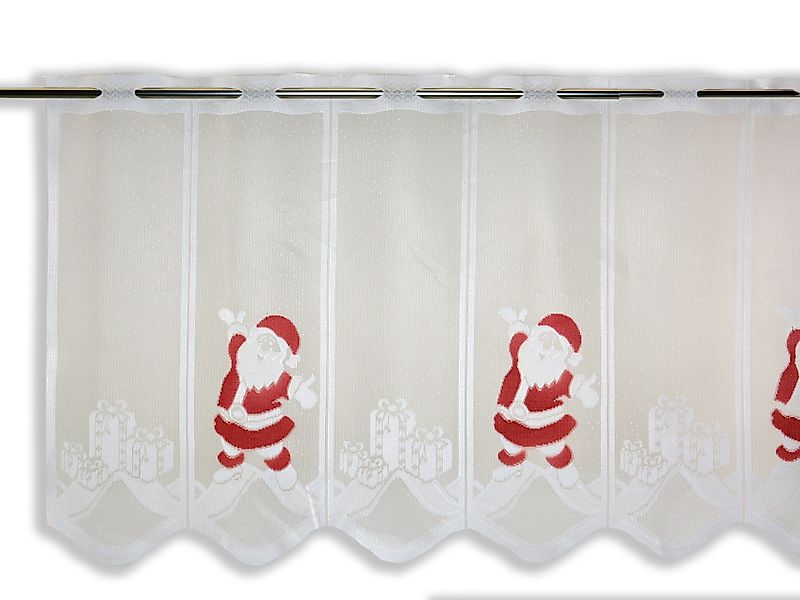 Clever-Kauf-24 Scheibengardine Scheibengardine Weihnachtsmann Geschenk, HxB günstig online kaufen