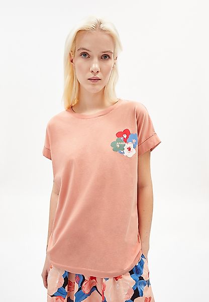 Idaa Bouquet - Damen T-shirt Aus Bio-baumwolle günstig online kaufen