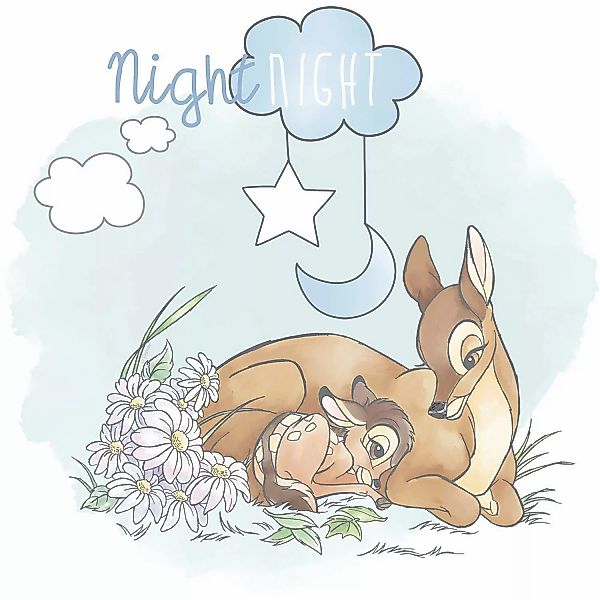 Komar Wandbild Bambi Good Night 30 x 40 cm günstig online kaufen