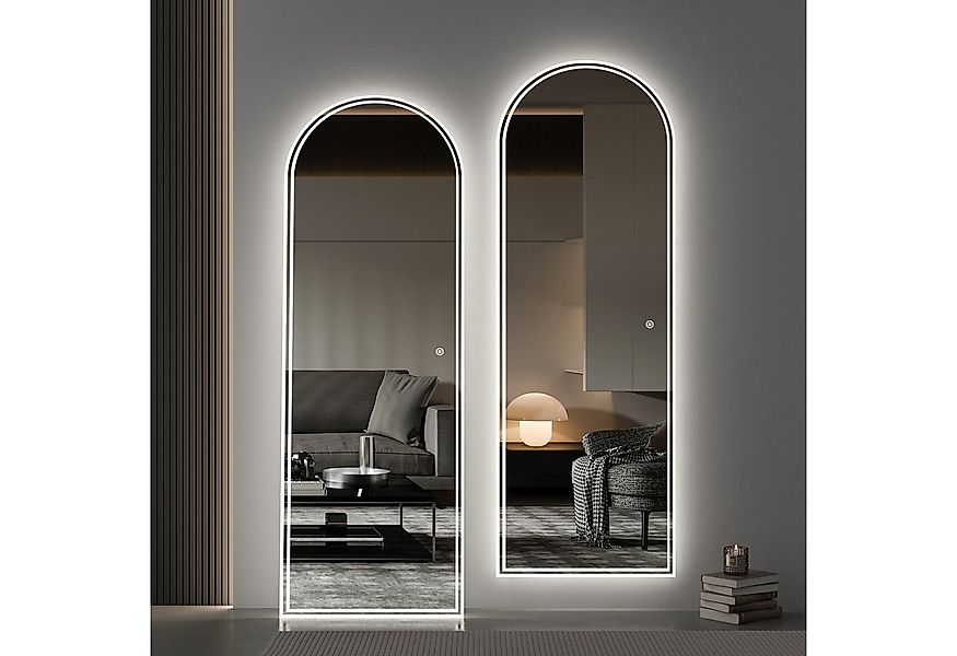 WDWRITTI LED-Lichtspiegel Rund Bogen Spiegel groß Ganzkörperspiegel Led mit günstig online kaufen