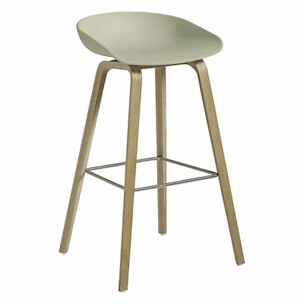 Barhocker About a stool AAS 32 HIGH plastikmaterial grün / H 75 cm - Recyce günstig online kaufen