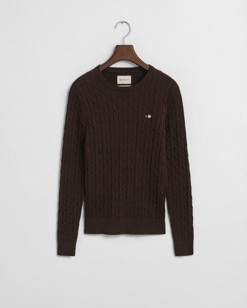 Gant Strickpullover STRETCH COTTON CABLE C-NECK günstig online kaufen