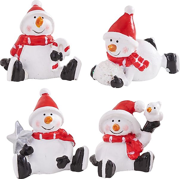 VBS Dekofigur Mini Schneemann Stuart (4 günstig online kaufen