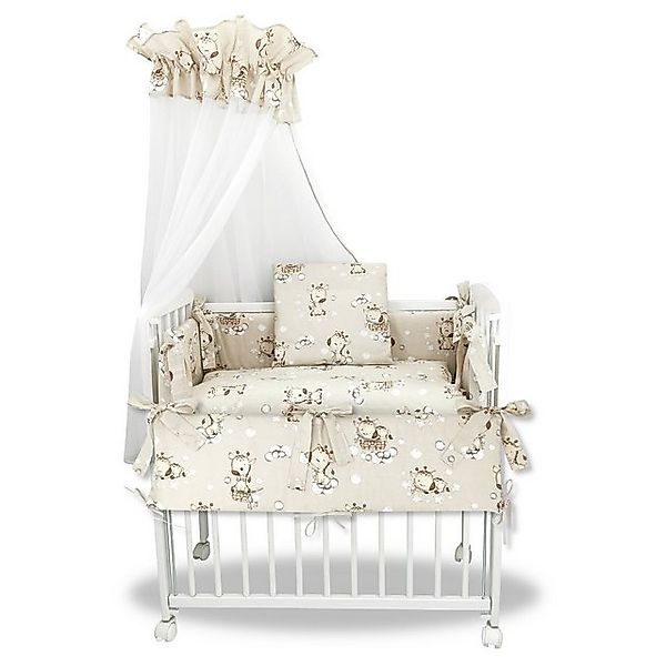 Baby-Delux Beistellbett Babybett Giraffe Beige, 10-tlg., Stillbett 90x40 we günstig online kaufen