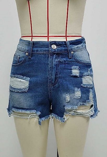 SEGUEN Jeansshorts Trendige vielseitige zerrissene Denim-Shorts (Personalis günstig online kaufen