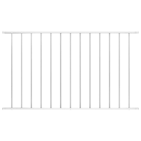 vidaXL Gartenzaun Zaunelement Pulverbeschichteter Stahl 1,7x0,75 günstig online kaufen