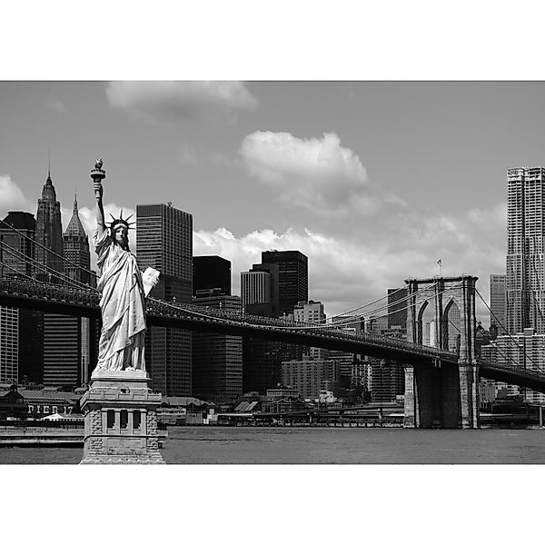 Sanders & Sanders Fototapete New York Grau 360 x 270 cm 600441 günstig online kaufen