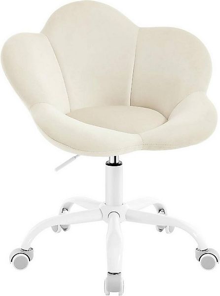 Woltu Schreibtischstuhl (1 St), ergonomisch, höhenverstellbar, Samt günstig online kaufen