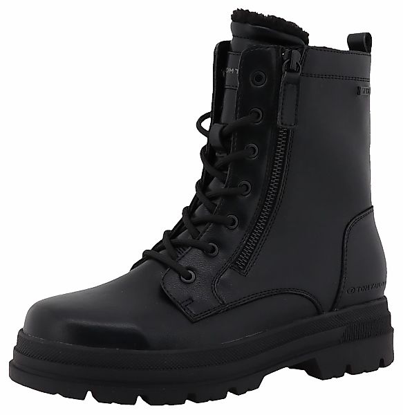 TOM TAILOR Winterstiefelette Winterboots, Schnürboots mit Blockabsatz günstig online kaufen