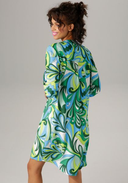 Aniston CASUAL Sommerkleid mit farbharmonischem, graphischem Druck günstig online kaufen