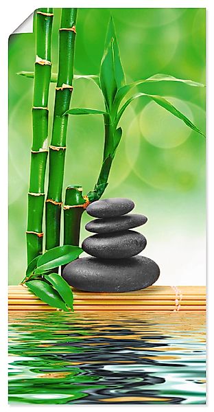 Artland Wandbild "Spa Konzept Zen Basaltsteine", Zen, (1 St.), als Leinwand günstig online kaufen