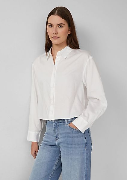 s.Oliver Langarmbluse Bluse Verkürzte Bluse mit günstig online kaufen