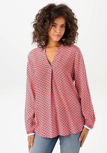 Aniston CASUAL Schlupfbluse, mit interessanten, grafischen Druck günstig online kaufen