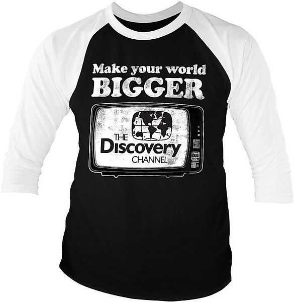 Discovery T-Shirt Make Your World Bigger Baseball 3/4 Sleeve Tee günstig online kaufen