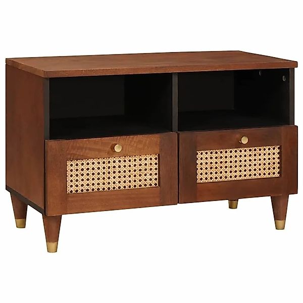 vidaXL TV-Schränk mit Regal Braun 70 x 33,5 x 46 cm Massivholz Mango 401888 günstig online kaufen