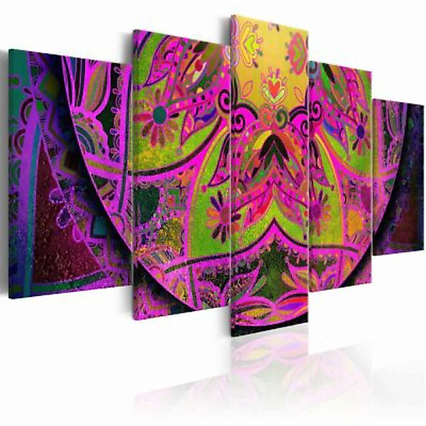 artgeist Wandbild Mandala: Pink Power mehrfarbig Gr. 200 x 100 günstig online kaufen