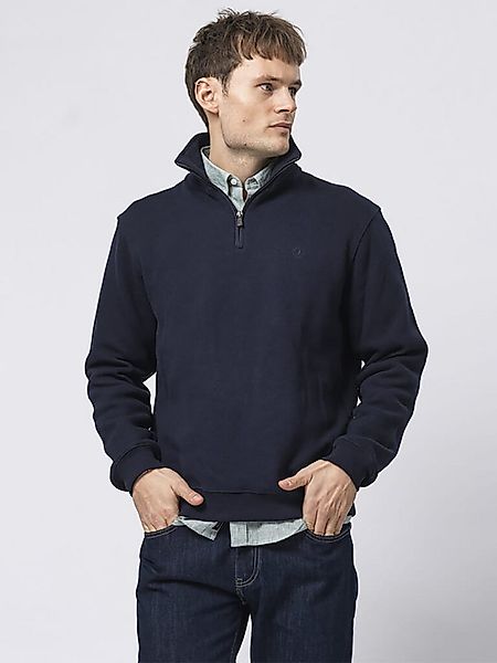 Sea Ranch Troyer Herren Pullover Cromwell Uni - Sweatshirt mit halben Reißv günstig online kaufen